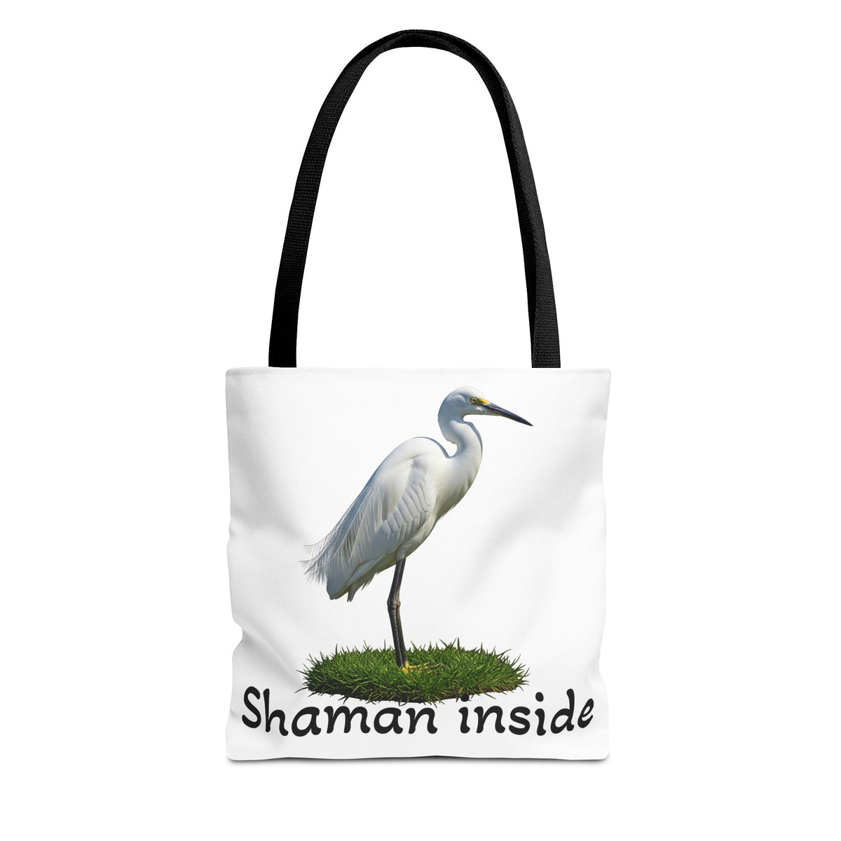 Heron 'Shaman Inside' Tote Bag — Spiritual Wildlife Canvas Tote