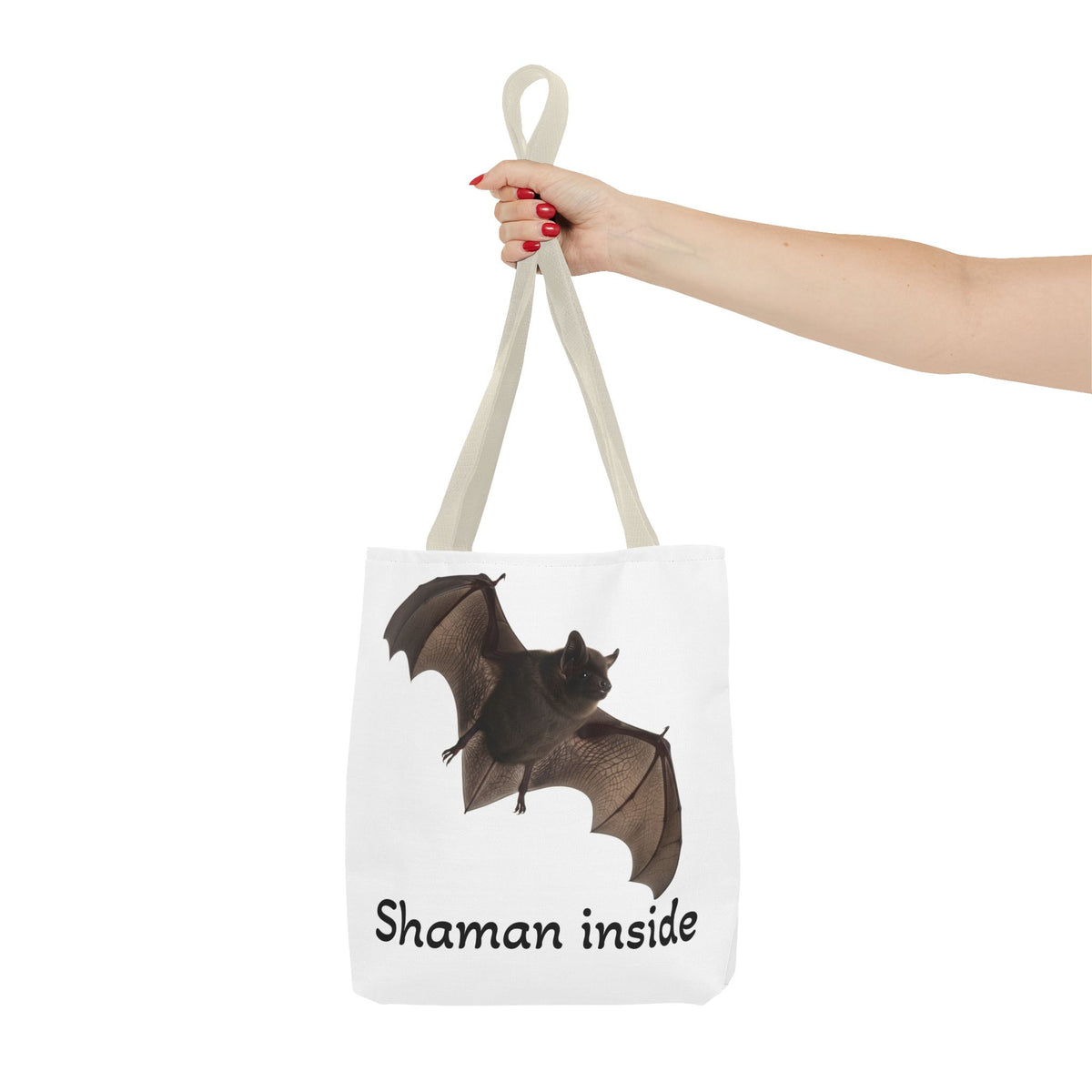 Shaman Inside Tote Bag – Bat Spirit Animal Canvas Tote