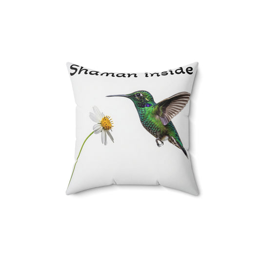Cuscino con sciamano colibrì