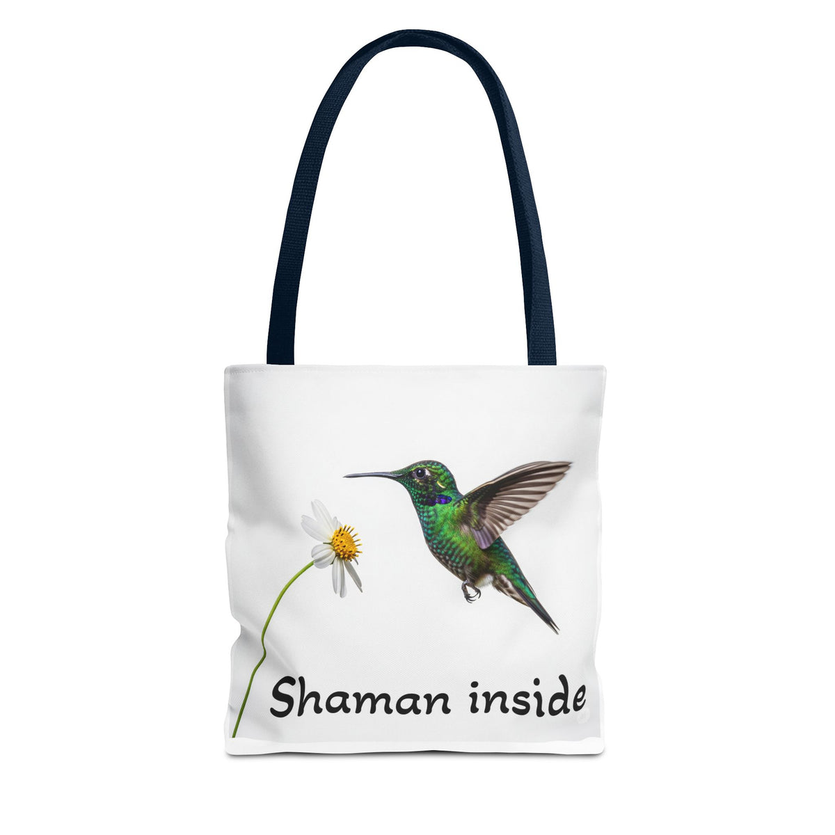 Borsa tote 'Shaman Inside' con colibrì — Shopper dallo spirito naturale