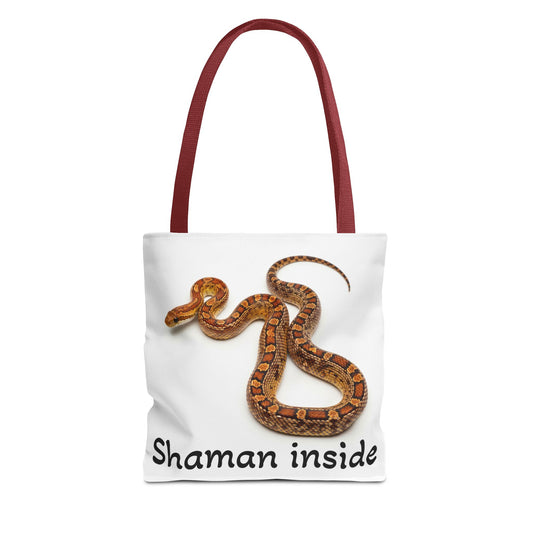 Shaman Inside Snake Tote Bag – Boho Spiritual AOP Carryall