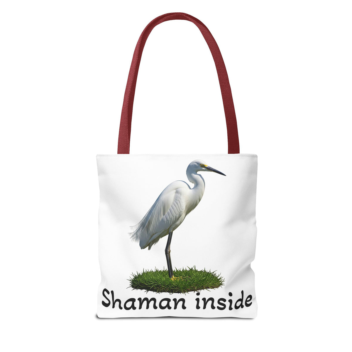 Heron 'Shaman Inside' Tote Bag — Spiritual Wildlife Canvas Tote