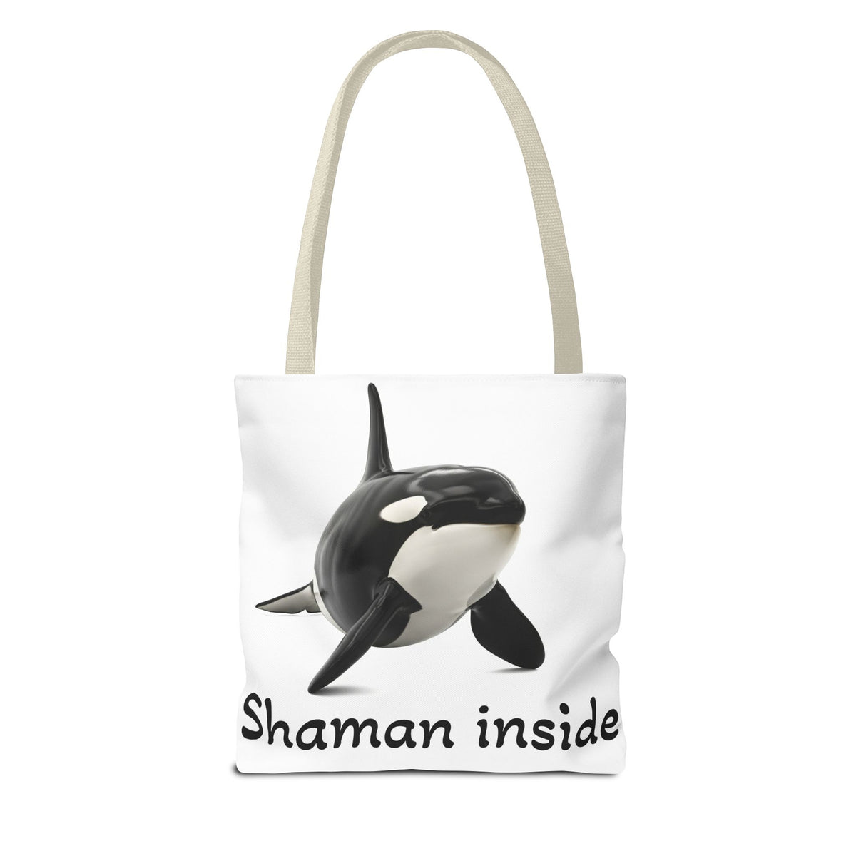 Orca "Shaman Inside" Tote Bag – Spiritual Whale Beach Market Bag