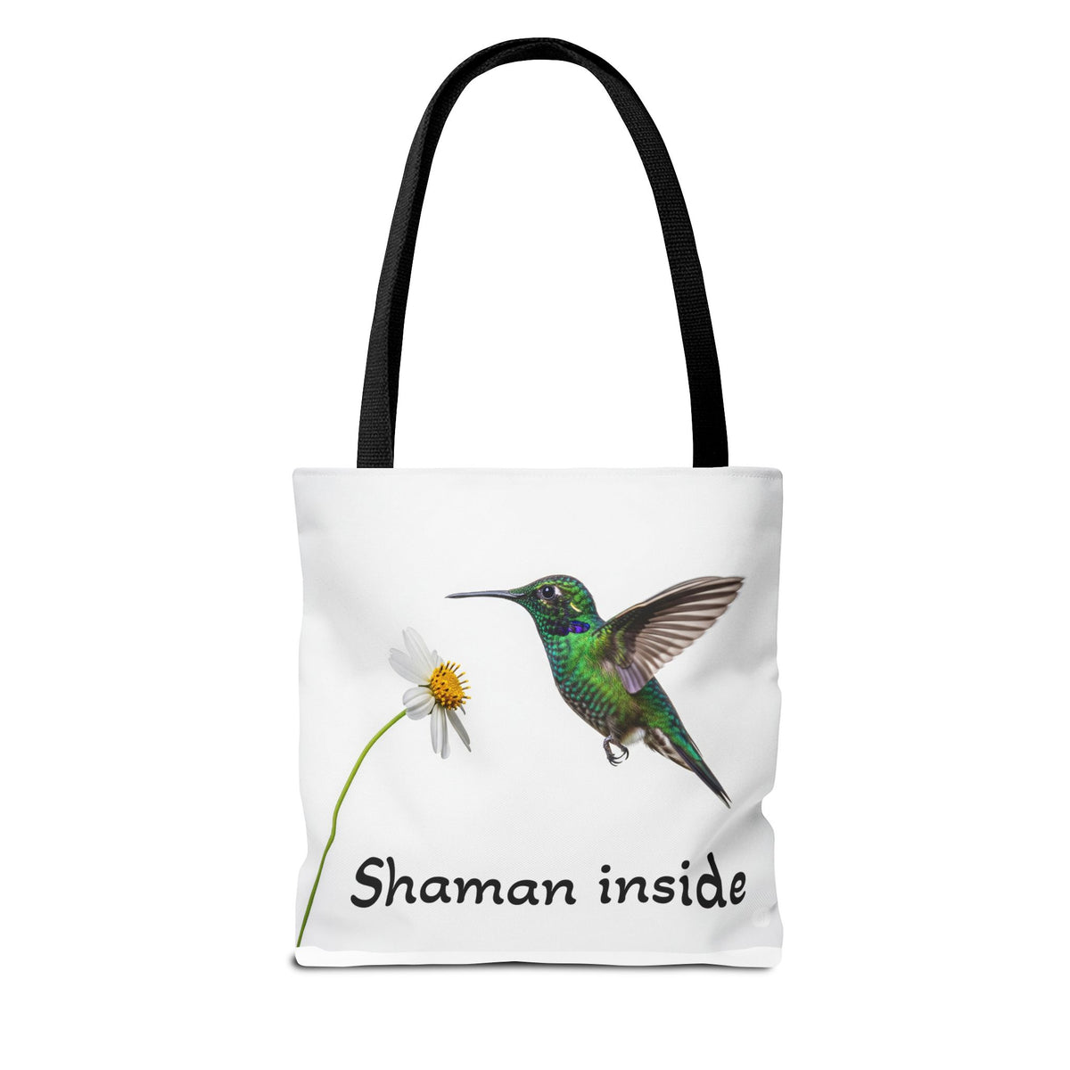 Borsa tote 'Shaman Inside' con colibrì — Shopper dallo spirito naturale