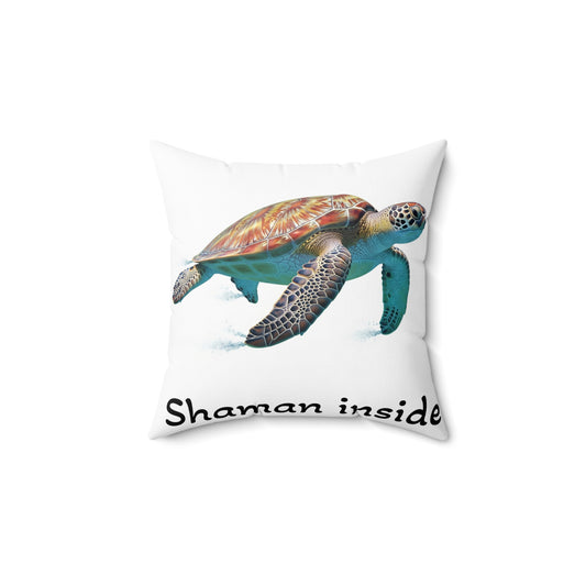 Cuscino a forma di tartaruga marina - Cuscino decorativo "Shaman Inside"