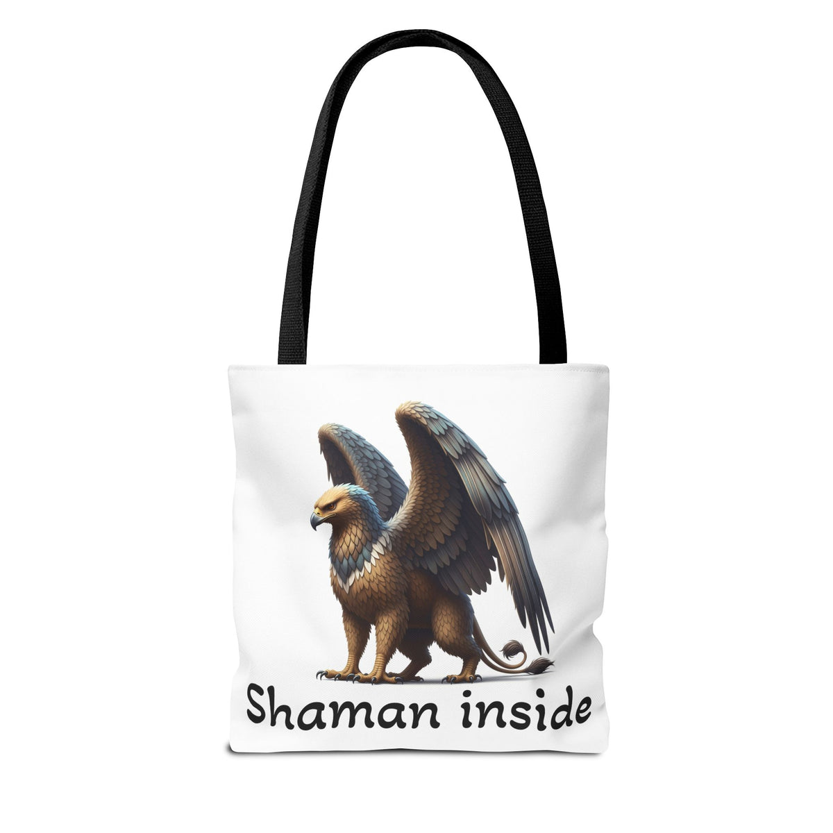 Borsa Tote Shaman Inside — Borsa Tote Mythical Griffon AOP per Regali Spirituali e Pagani