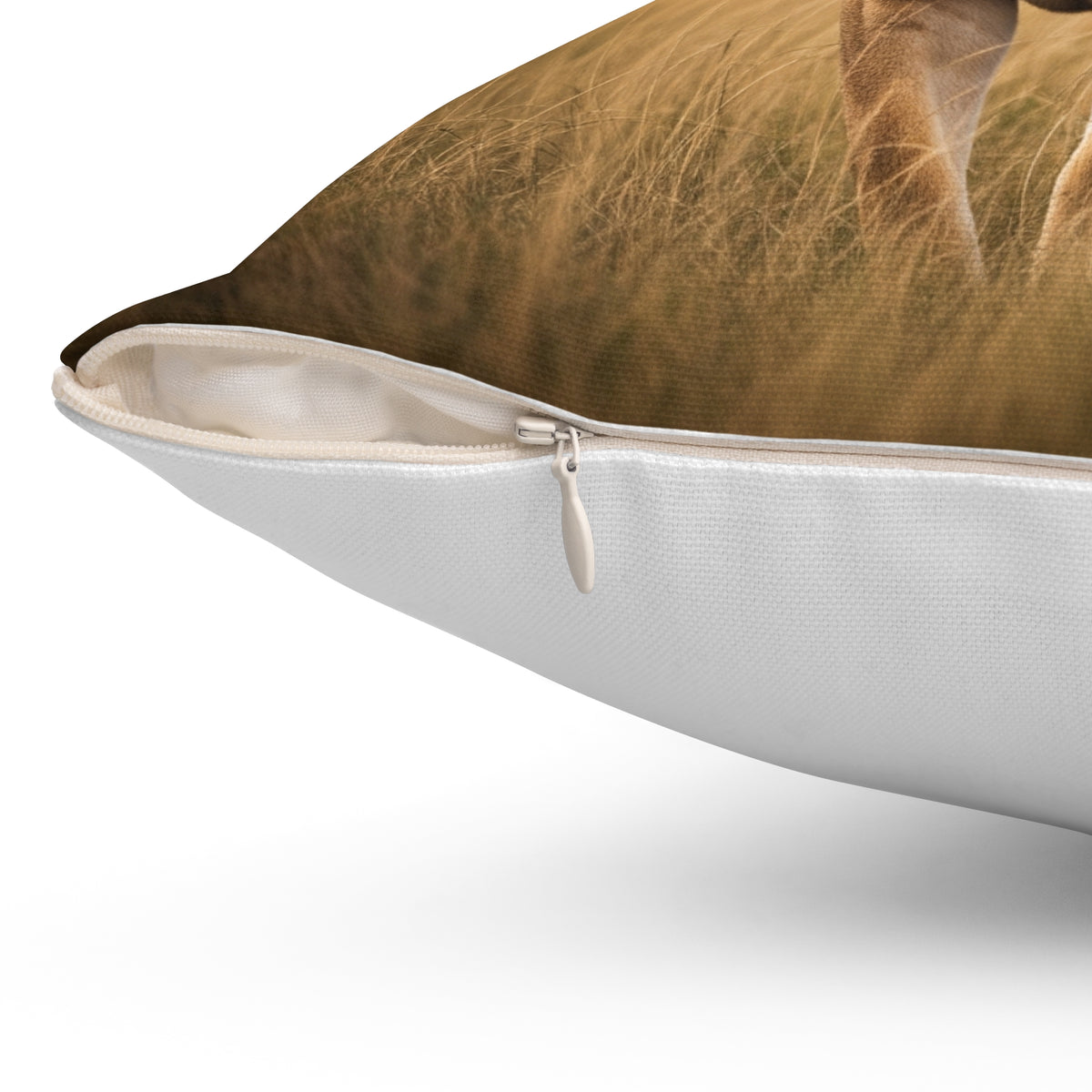 Shaman Inside Lioness Decorative Pillow — Spiritual Safari Accent Cushion