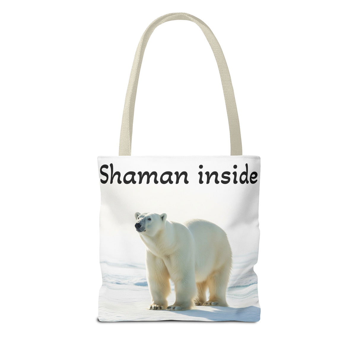 Borsa Tote Shaman Inside – Shopper con natura spirituale di orso polare