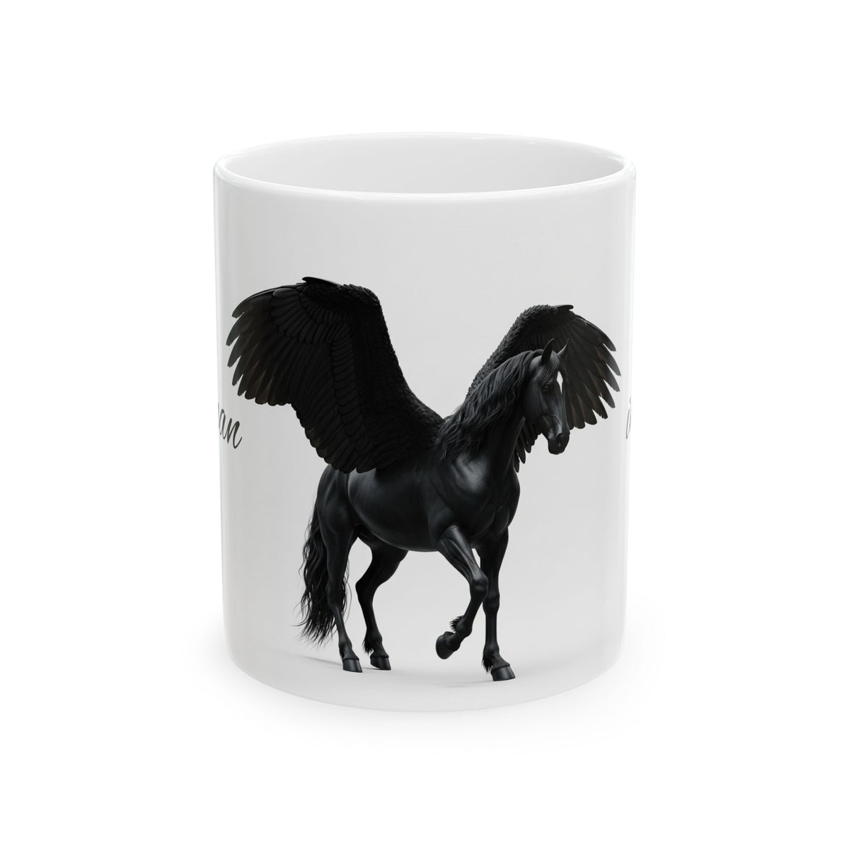 🖤 Black Unicorn Spirit Mug – Dark Magic Within