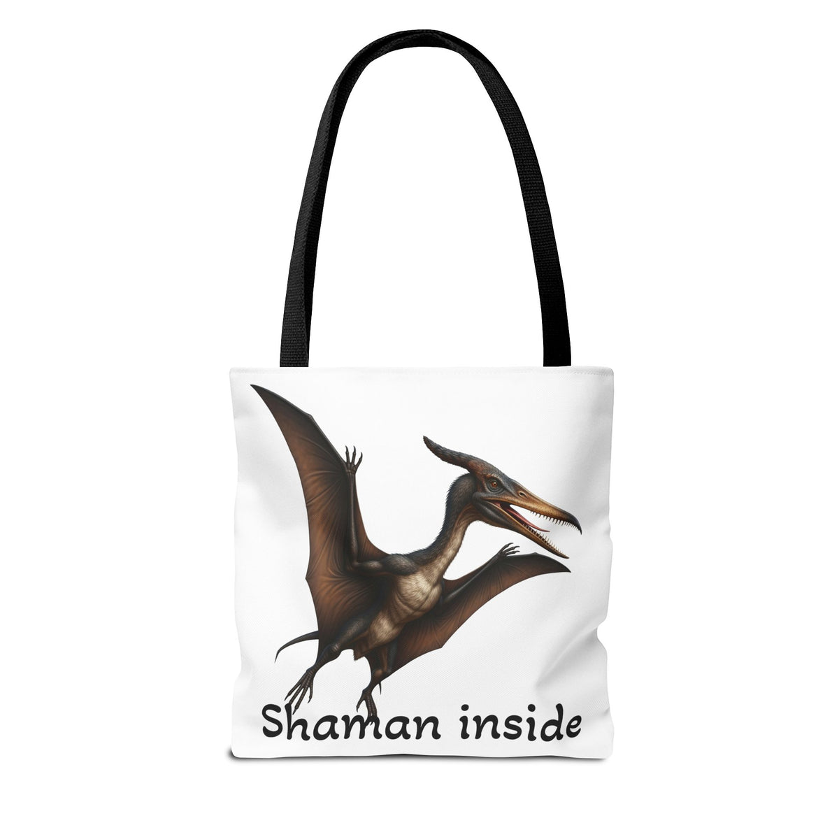 Shaman Inside Tote Bag — Pterosaur Spirit Animal Canvas Tote