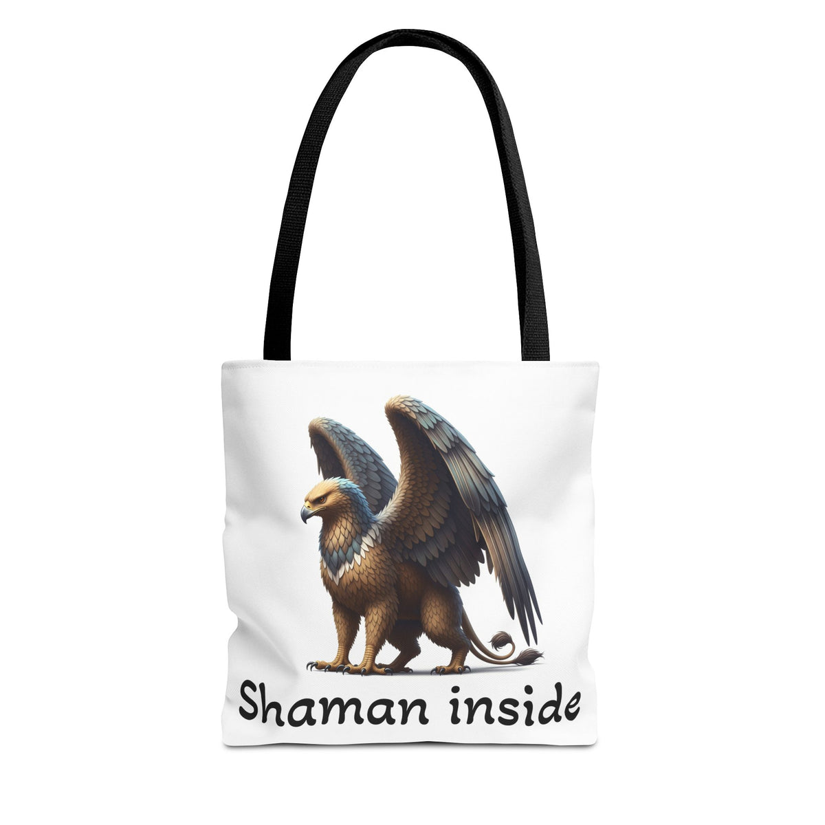 Borsa Tote Shaman Inside — Borsa Tote Mythical Griffon AOP per Regali Spirituali e Pagani