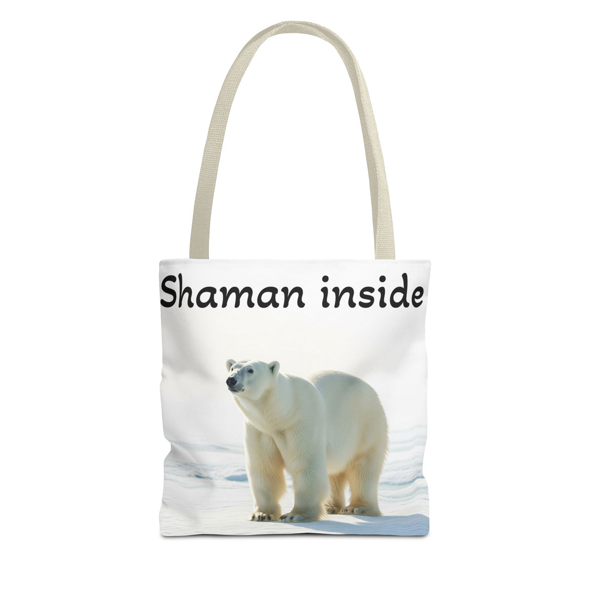 Borsa Tote Shaman Inside – Shopper con natura spirituale di orso polare
