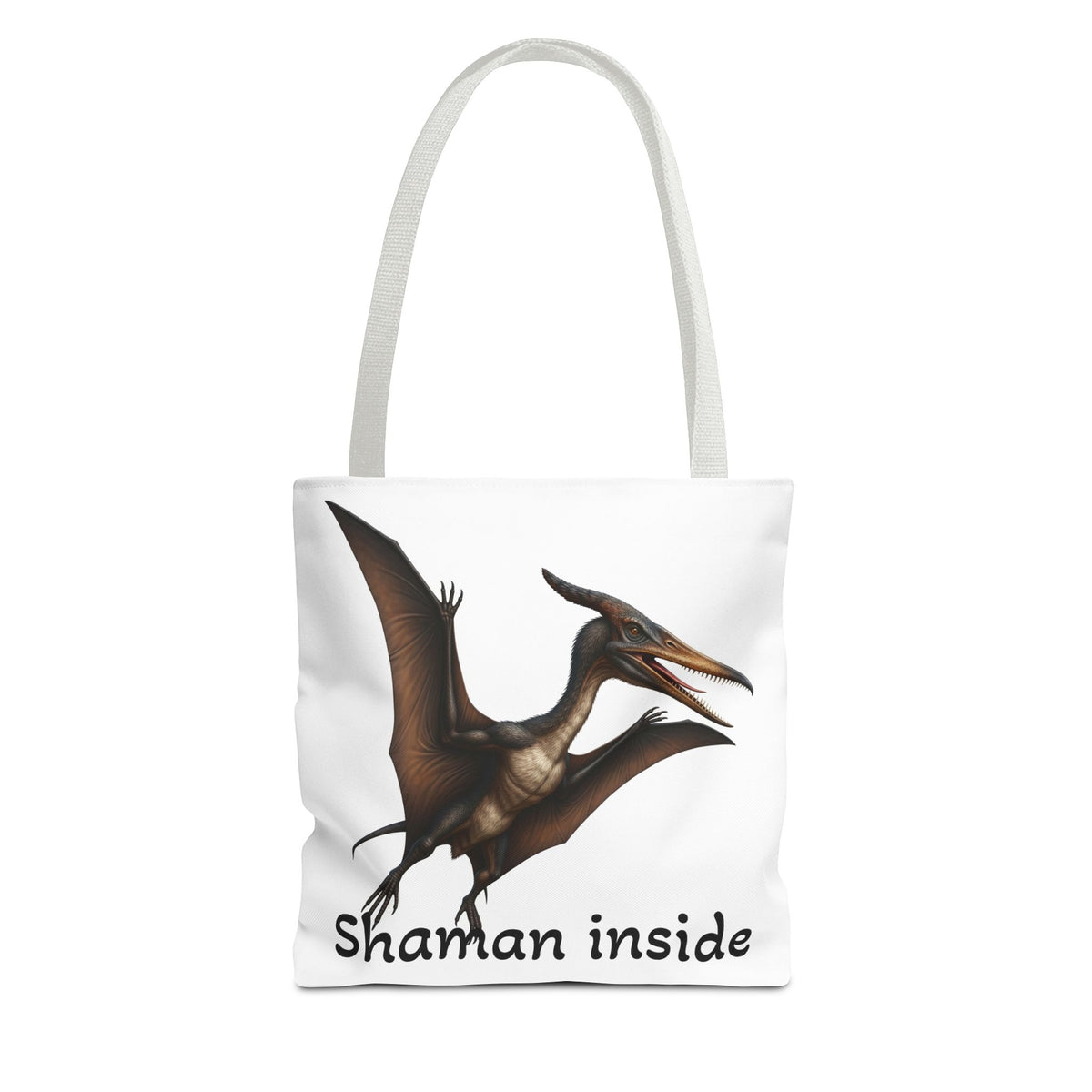 Shaman Inside Tote Bag — Pterosaur Spirit Animal Canvas Tote