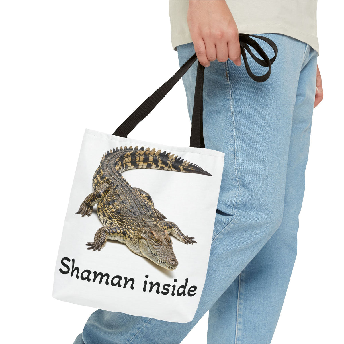 Crocodile "Shaman Inside" Tote Bag