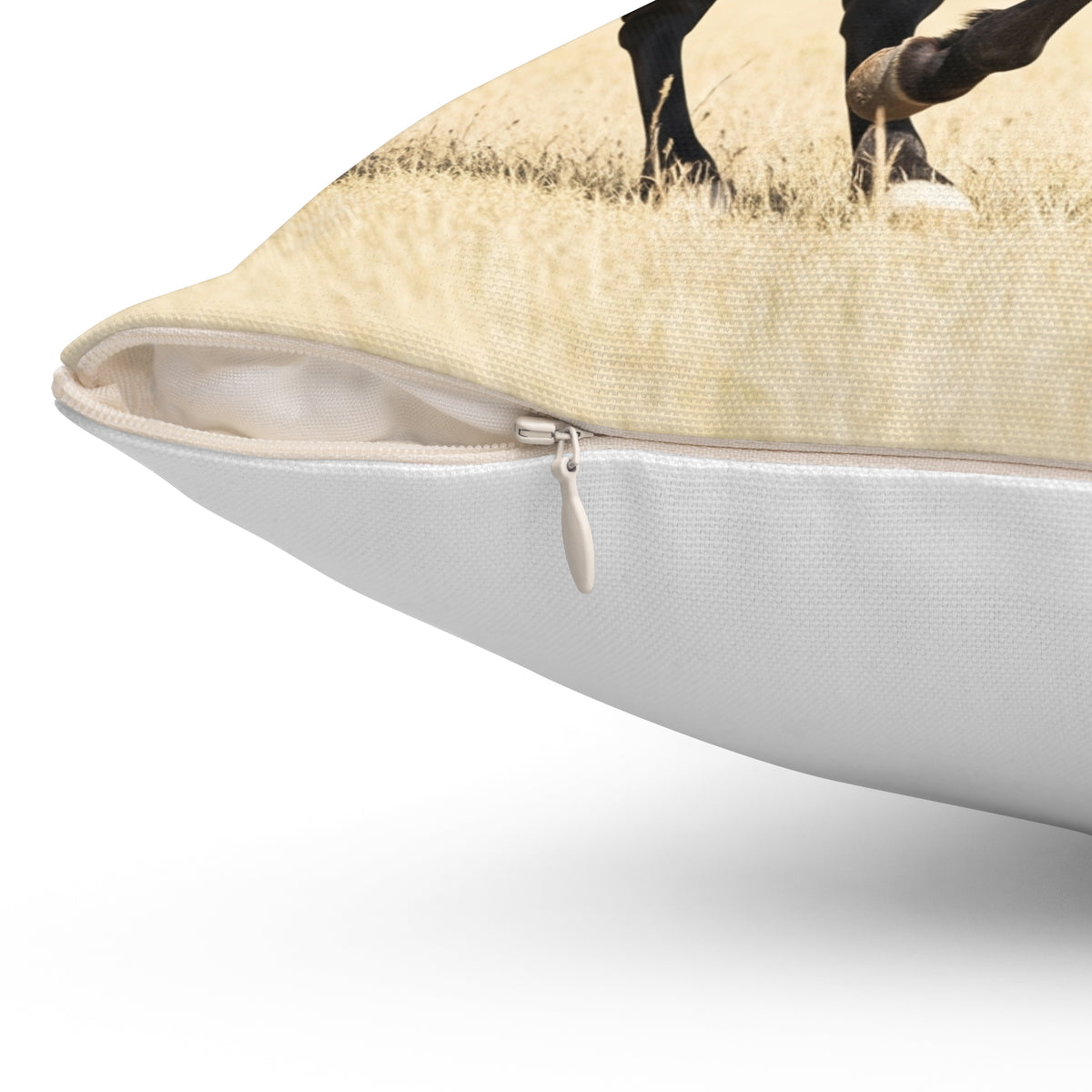 Cuscino con cavallo mustang selvatico al galoppo - Cuscino decorativo "Shaman Inside" per amanti dei cavalli