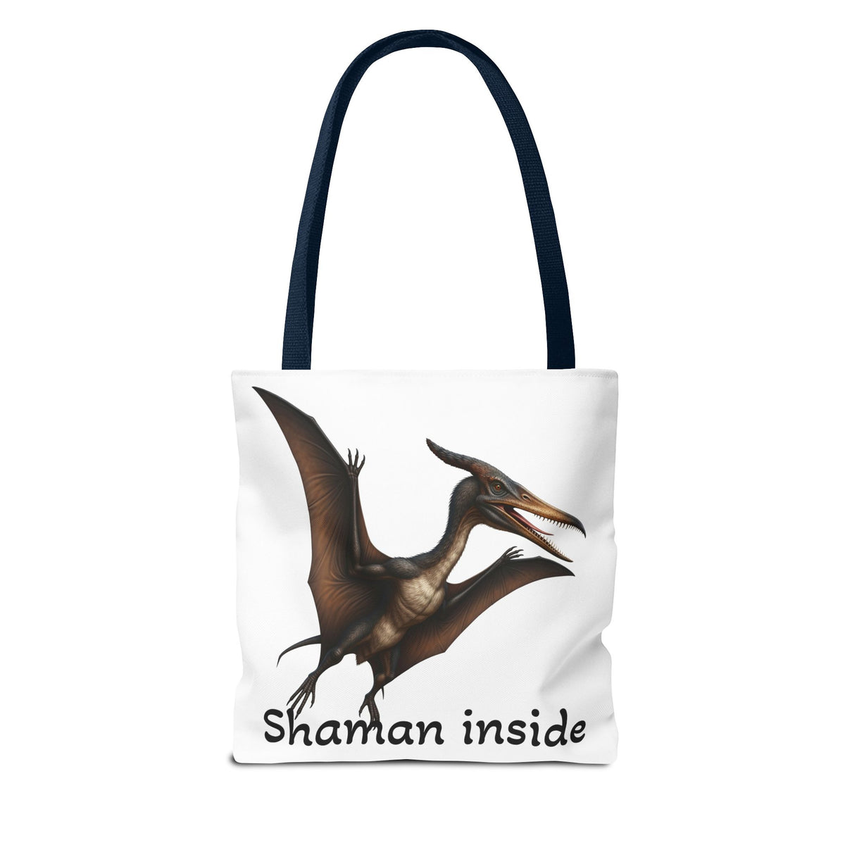 Shaman Inside Tote Bag — Pterosaur Spirit Animal Canvas Tote
