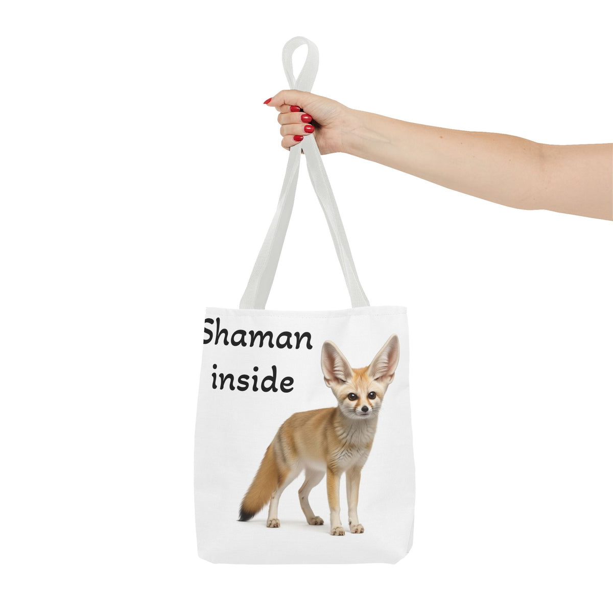 Borsa tote Shaman Inside Fennec Fox – Graziosa borsa per la spesa e per tutti i giorni con stampa di animale spirituale