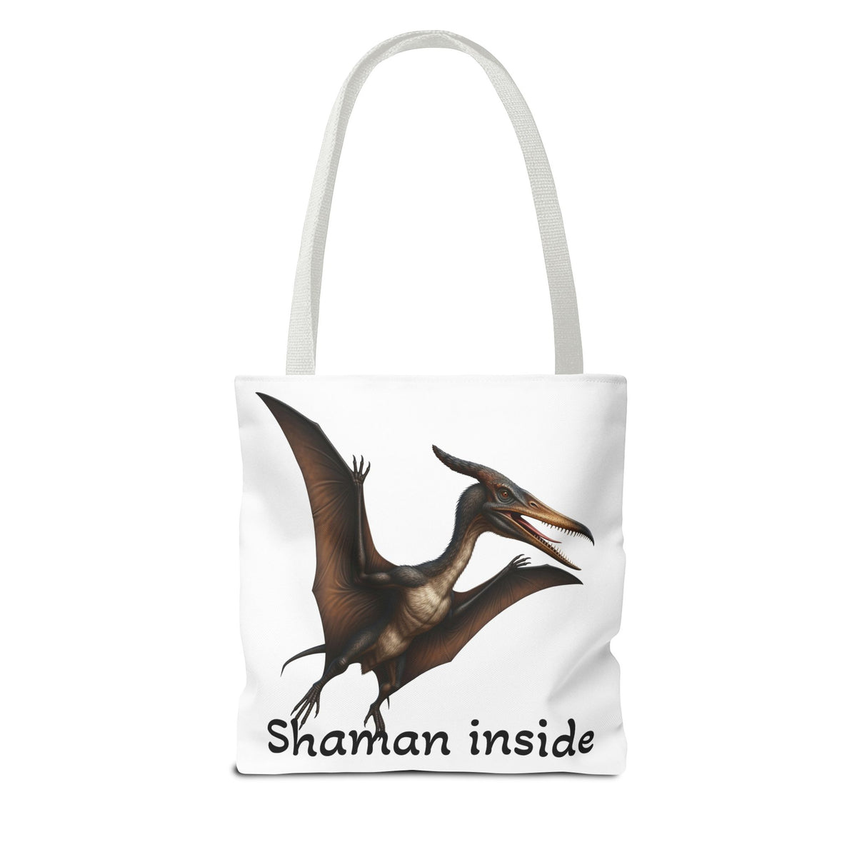 Shaman Inside Tote Bag — Pterosaur Spirit Animal Canvas Tote