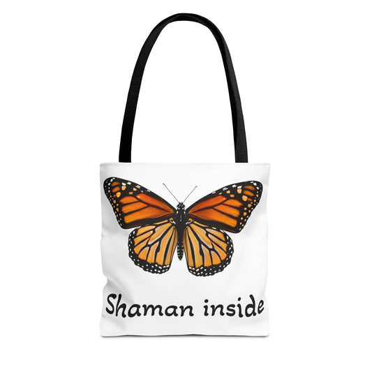 Shaman Inside Monarch Butterfly Tote Bag