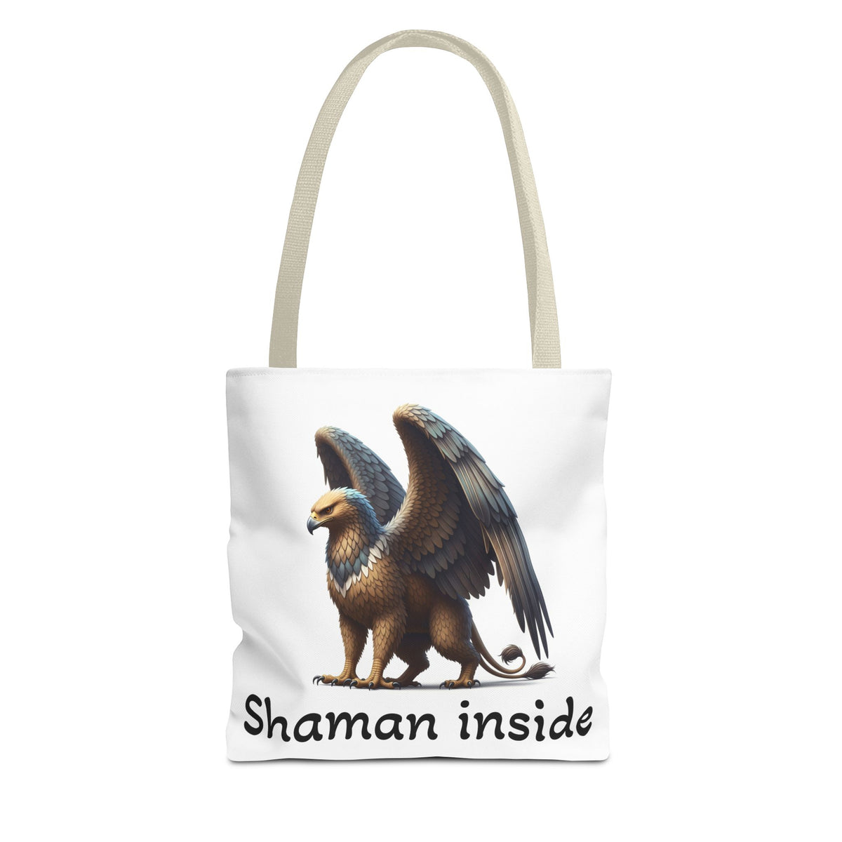 Borsa Tote Shaman Inside — Borsa Tote Mythical Griffon AOP per Regali Spirituali e Pagani