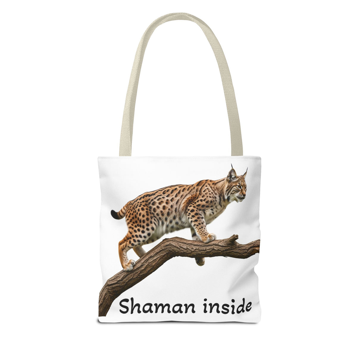 Lynx 'Shaman Inside' Tote Bag - Wildlife Spirit Animal Canvas Tote