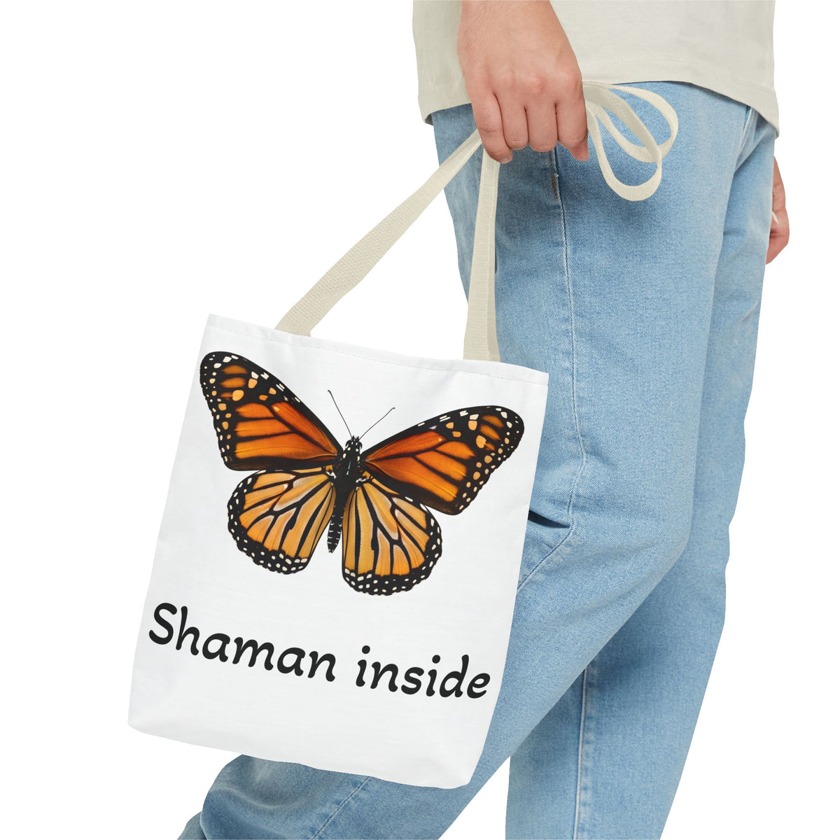 Shaman Inside Monarch Butterfly Tote Bag