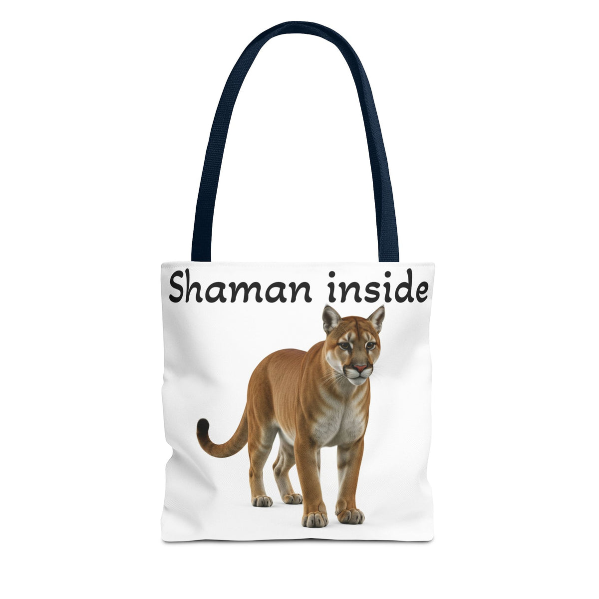 Shaman Inside Tote Bag — Cougar Graphic Spiritual Animal Spirit Shopper