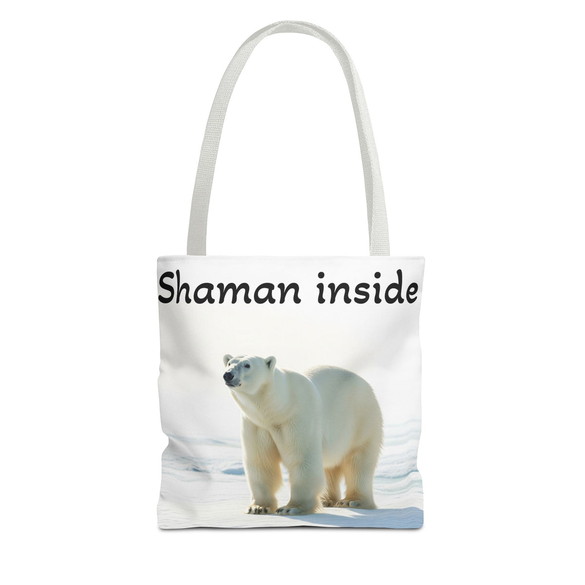 Borsa Tote Shaman Inside – Shopper con natura spirituale di orso polare