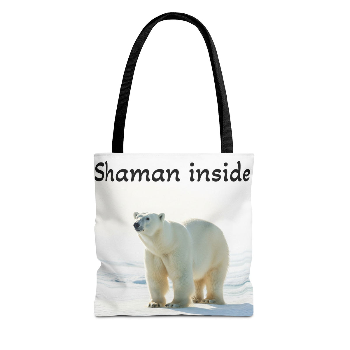 Borsa Tote Shaman Inside – Shopper con natura spirituale di orso polare