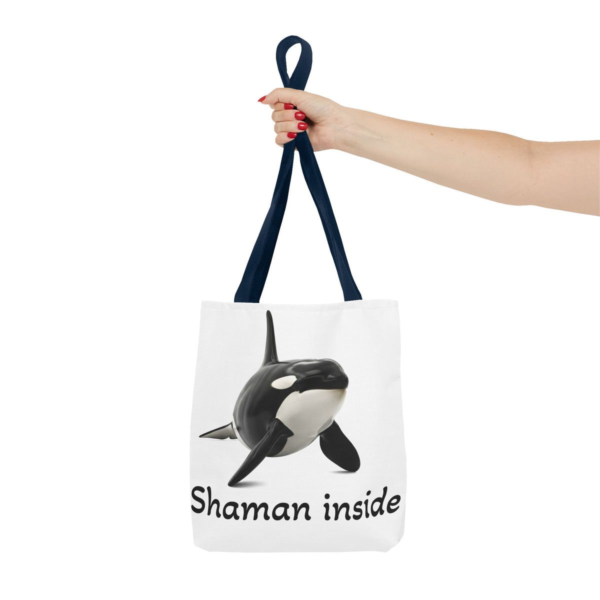 Orca "Shaman Inside" Tote Bag – Spiritual Whale Beach Market Bag